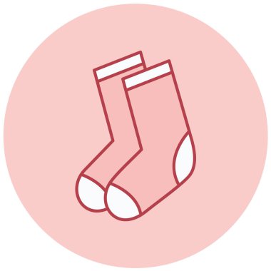 Çorap. Web simgesi basit illüstrasyon