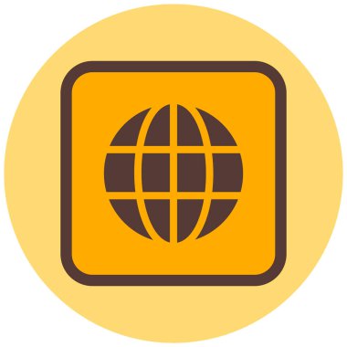 Dünya haritası. Basit resimleme