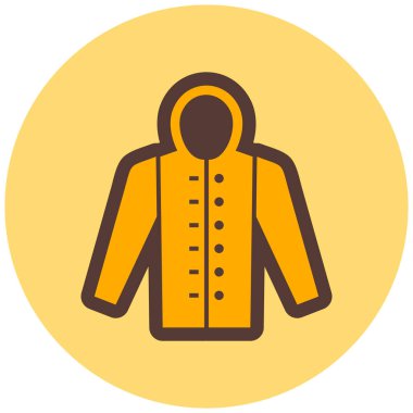 Ceket. Web simgesi basit illüstrasyon