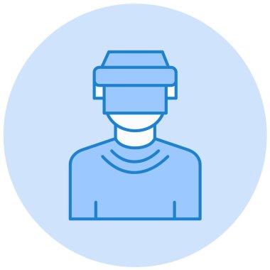 Bir insan simgesinin vektör illüstrasyonu