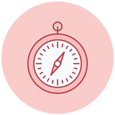 Pusula. Web simgesi basit illüstrasyon