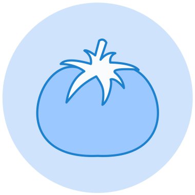 Domates. Web simgesi basit illüstrasyon