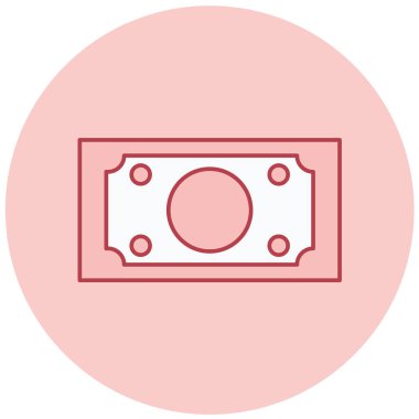 Para için. Web simgesi basit illüstrasyon