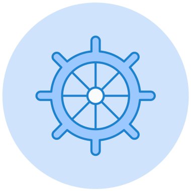 Pusula. Web simgesi basit illüstrasyon