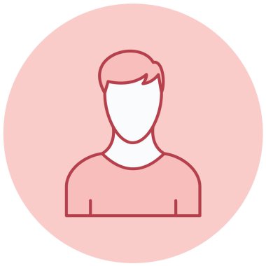 avatar. Web simgesi basit illüstrasyon