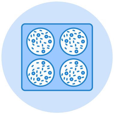 Kurabiye. Web simgesi basit illüstrasyon