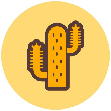 Kaktüs. Web simgesi basit illüstrasyon