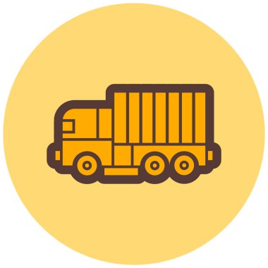 Kamyon. Web simgesi basit illüstrasyon