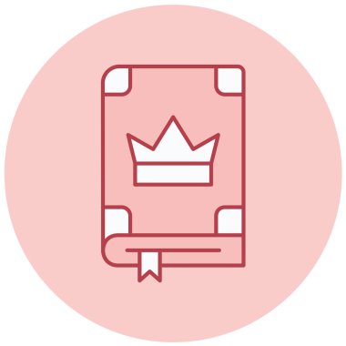 Kitap simgesinin vektör illüstrasyonu