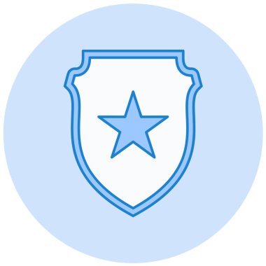 Kalkan. Web simgesi basit illüstrasyon