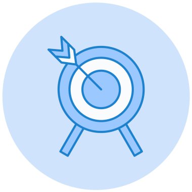 Hedef. Web simgesi basit illüstrasyon