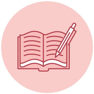 kitap vektörü simgesi modern basit illüstrasyon