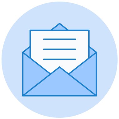 Zarf. Web simgesi basit illüstrasyon