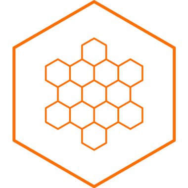 bal peteği ikonu vektör illüstrasyonu