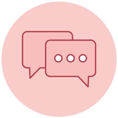 Konuş. Web simgesi basit illüstrasyon