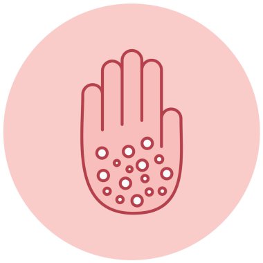 El simgesinin vektör illüstrasyonu