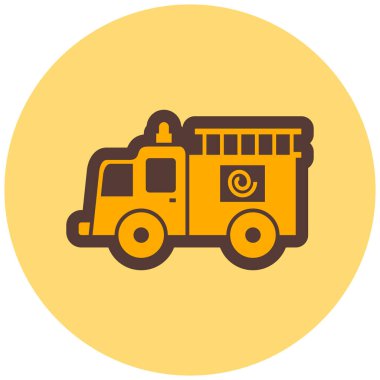 Otobüs. Web simgesi basit illüstrasyon