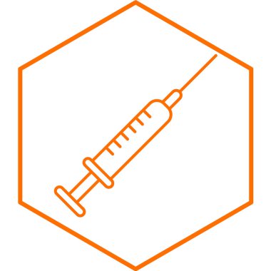 Şırınga ikonu vektör çizimi