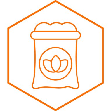 Gübre basit simgesi, vektör illüstrasyonu