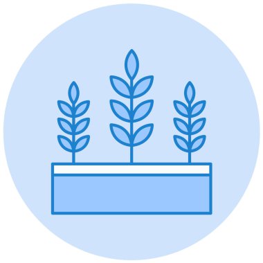 Bitki simgesinin vektör illüstrasyonu