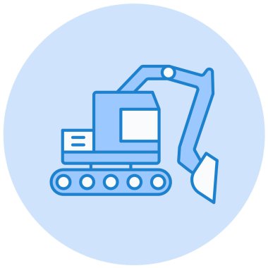 Kazıcı. Web simgesi basit illüstrasyon