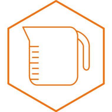 Mutfak çaydanlığı ikonu. Web için çay fincanı vektör simgelerinin özet çizimi