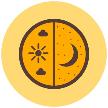 Hava durumu. Web simgesi basit illüstrasyon