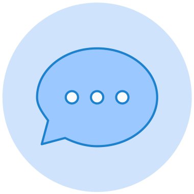 Konuş. Web simgesi basit illüstrasyon