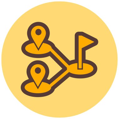 konum. Web simgesi basit illüstrasyon