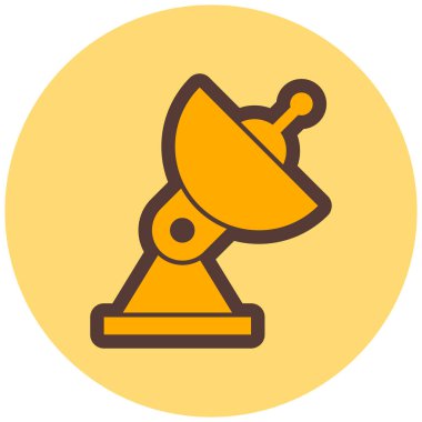 Uydu. Web simgesi basit illüstrasyon