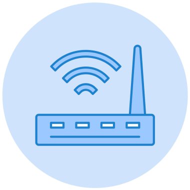 Wi-fi yönlendirici. Basit resimleme