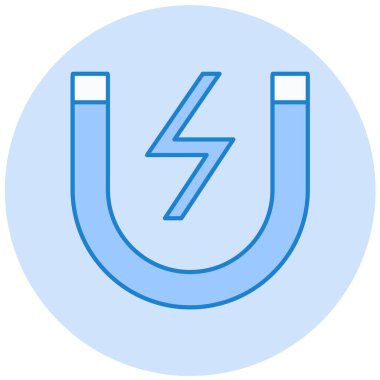 Mıknatıs Web simgesi basit illüstrasyon