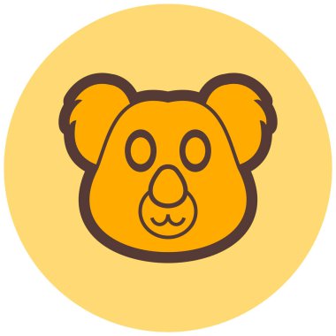 Ayı. Web simgesi basit illüstrasyon