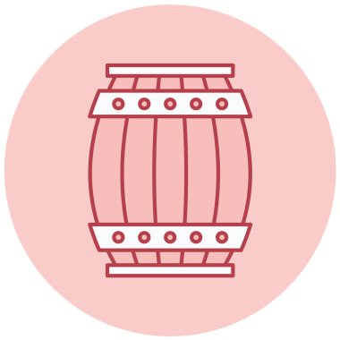 Fıçı. Web simgesi basit illüstrasyon