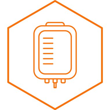 Kan Torbası basit simgesi, vektör illüstrasyonu