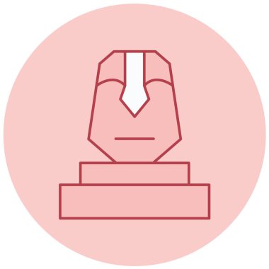 Heykel. Web simgesi basit illüstrasyon