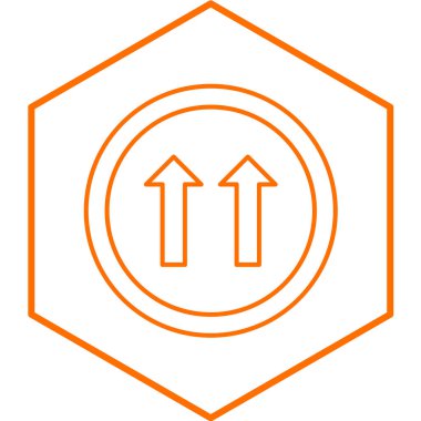 Sokak işaret ok simgesinin vektör illüstrasyonu