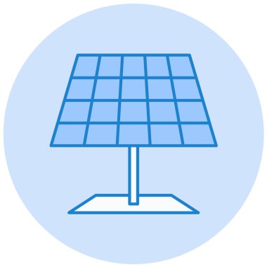 Güneş paneli. Basit resimleme