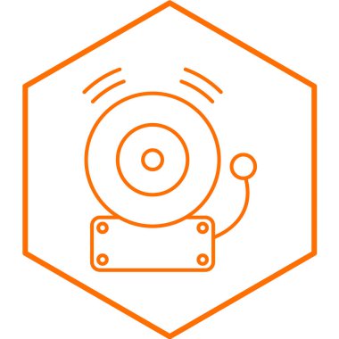 Buzzer simgesinin vektör illüstrasyonu