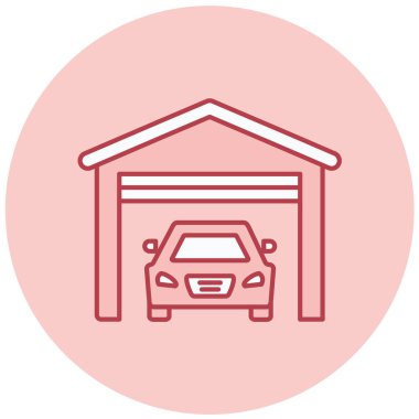 Araba garajı. Web simgesi