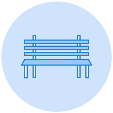 Yedek kulübesi Web simgesi basit illüstrasyon