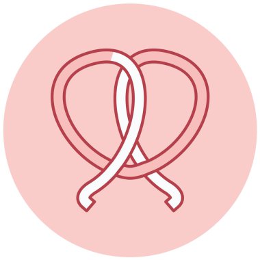 Sevgililer Günü. Web simgesi basit illüstrasyon