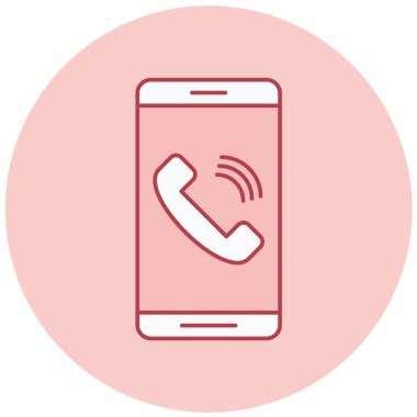- Telefon. Web simgesi basit illüstrasyon
