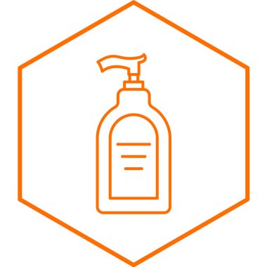 Dezenfektan simgesinin vektör çizimi