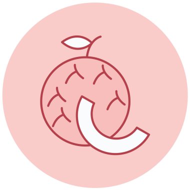 elma simgesi, basit tasarım vektörü çizimi