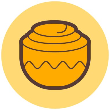 Kek. Web simgesi basit illüstrasyon