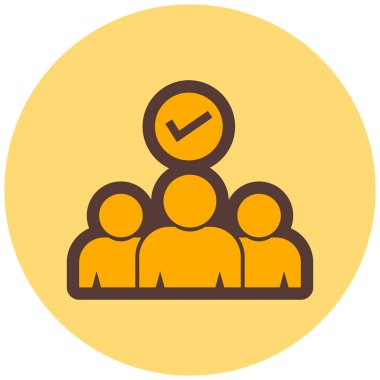 kullanıcı arayüzü için iş yönetimi dairesi simgesi