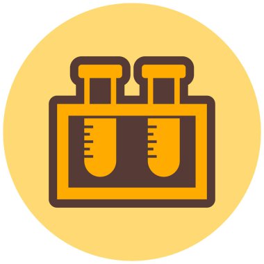 test tüp vektör simgesi