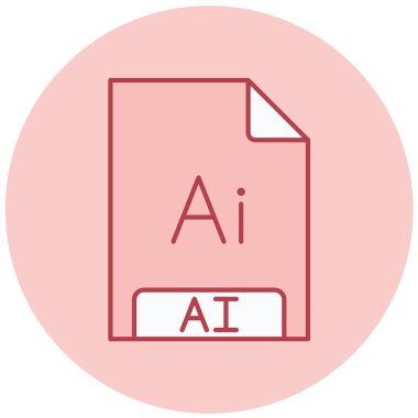 ai dosya biçimi simgesi, vektör çizimi