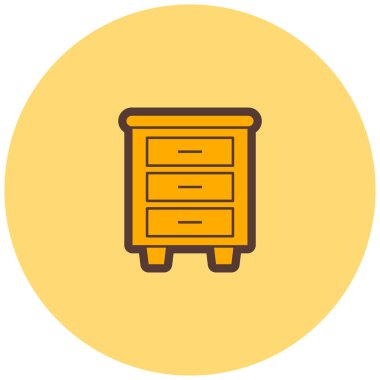 Dolap. Web simgesi basit illüstrasyon